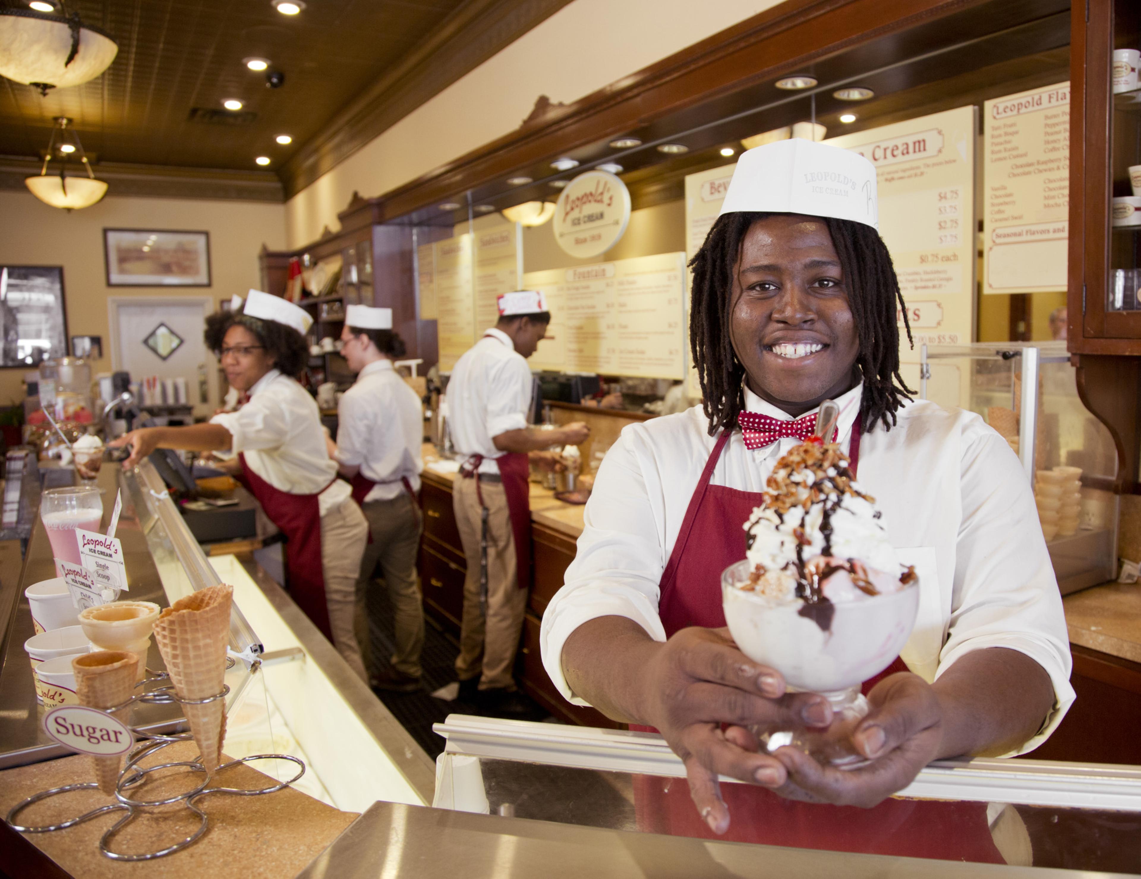 Leopold's Ice Cream Interior